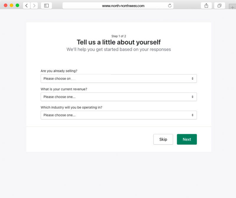 Open a Shopify store. Free trial.